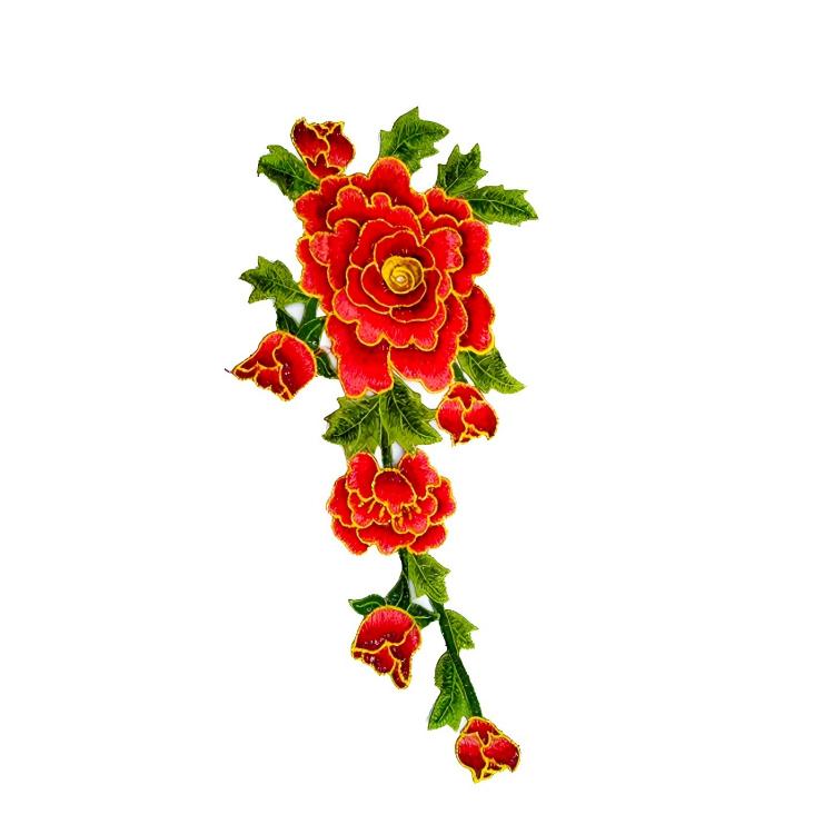 SUPERVALUECHOICE HCSEYB00073 Floral Embroidered Fabric Patches 3.14'' X 14.17''