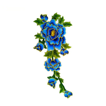 SUPERVALUECHOICE HCSEYB00073 Floral Embroidered Fabric Patches 3.14'' X 14.17''