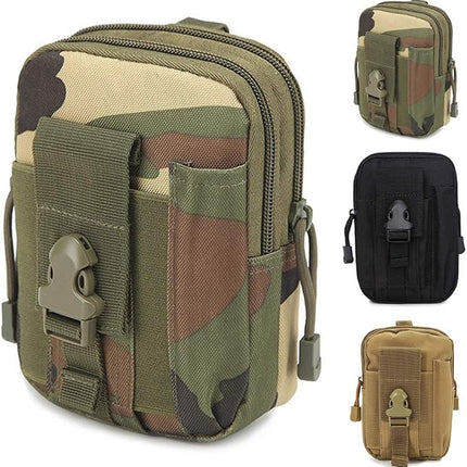 SuperValueChoice HCSEFA00060  Tactical Belt Bag, Nylon Molle EDC Gadget Utility Cell Phone Bag for Hiking Travel Sport Outdoor, Camouflage