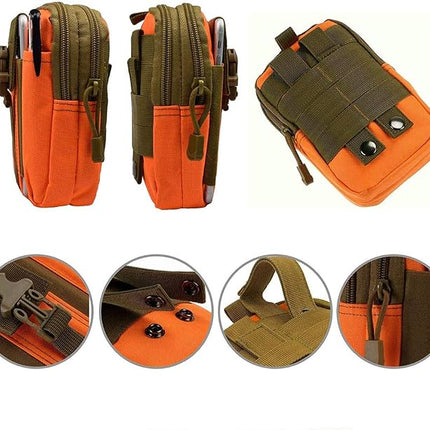 SuperValueChoice HCSEFA00060  Tactical Belt Bag, Nylon Molle EDC Gadget Utility Cell Phone Bag for Hiking Travel Sport Outdoor, Camouflage