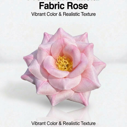 SUPERVALUECHOICE HCSERA00001 Premium Fabric Artificial Rose Flower , DIY Craft Rose Patches for Brooch Making, Clothing, Hat & Hair Accessory Decoration