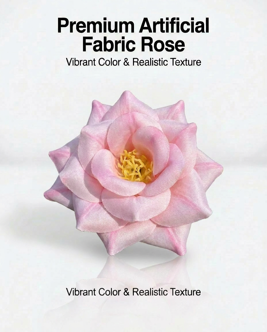 SUPERVALUECHOICE HCSERA00001 Premium Fabric Artificial Rose Flower , DIY Craft Rose Patches for Brooch Making, Clothing, Hat & Hair Accessory Decoration