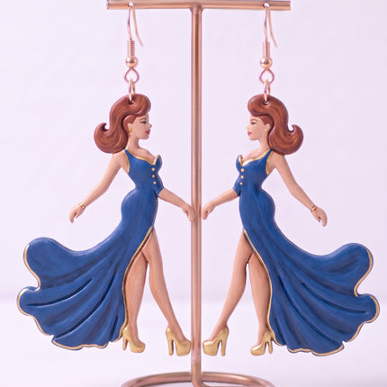 SUPERVALUECHOICE HCSEUB00011 DIY Paint Your Own Resin Earring Kit, 1 Pair with Gold Hooks