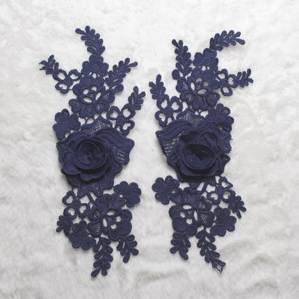 SUPERVALUECHOICE HCSEYB00136 Pair of Floral Embroidery Patches Matching Set