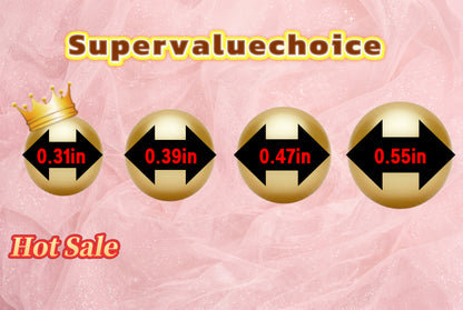 SUPERVALUECHOICE HCSEN00002 Multicolor Round Pearl Choker Necklace Classic Single Strand Beaded Necklace for Women Daily Wedding Jewelry