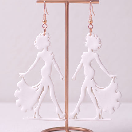 SUPERVALUECHOICE HCSEUB00021 DIY Paint Your Own Resin Earring Kit, 1 Pair with Gold Hooks