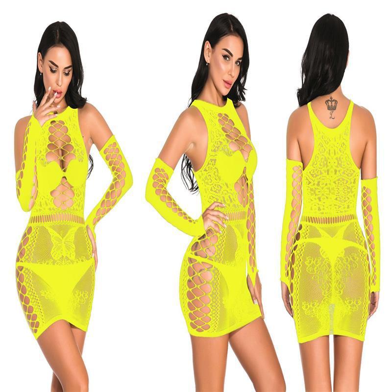 SVCL000069 Sexy cut-out lace tulle fashion dress