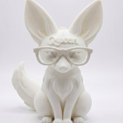 SUPERVALUECHOICE HCSEUA00016 Y-Customizable Unpainted Big Ear Fox Figurine Base, DIY Handcraft Supplies for Keychains Brooches