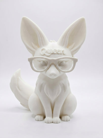 SUPERVALUECHOICE HCSEUA00016 Y-Customizable Unpainted Big Ear Fox Figurine Base, DIY Handcraft Supplies for Keychains Brooches