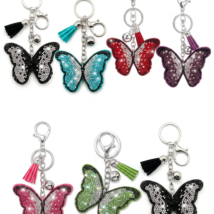 SUPERVALUECHOICE HCSESA00047 Bling Butterfly Brooch Pin & Keyring