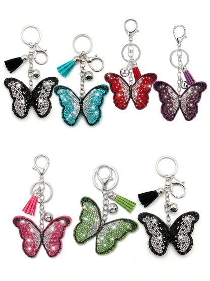 SUPERVALUECHOICE HCSESA00047 Bling Butterfly Brooch Pin & Keyring