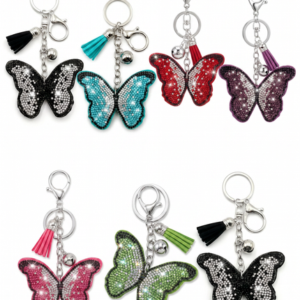 SUPERVALUECHOICE HCSESA00047 Bling Butterfly Brooch Pin & Keyring