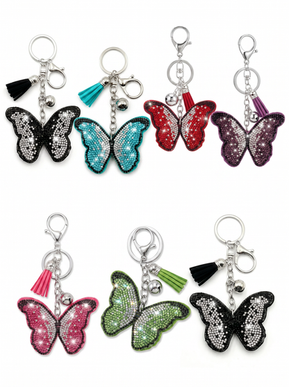 SUPERVALUECHOICE HCSESA00047 Bling Butterfly Brooch Pin & Keyring