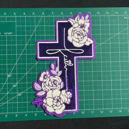 SUPERVALUECHOICE HCSEYH00002  Large Faith   Large size iron-on patches. 9in