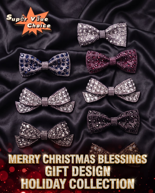 SUPERVALUECHOICE CHRISTMAS HCSEYD00051 Rhinestone Bow,DIY Accessories
