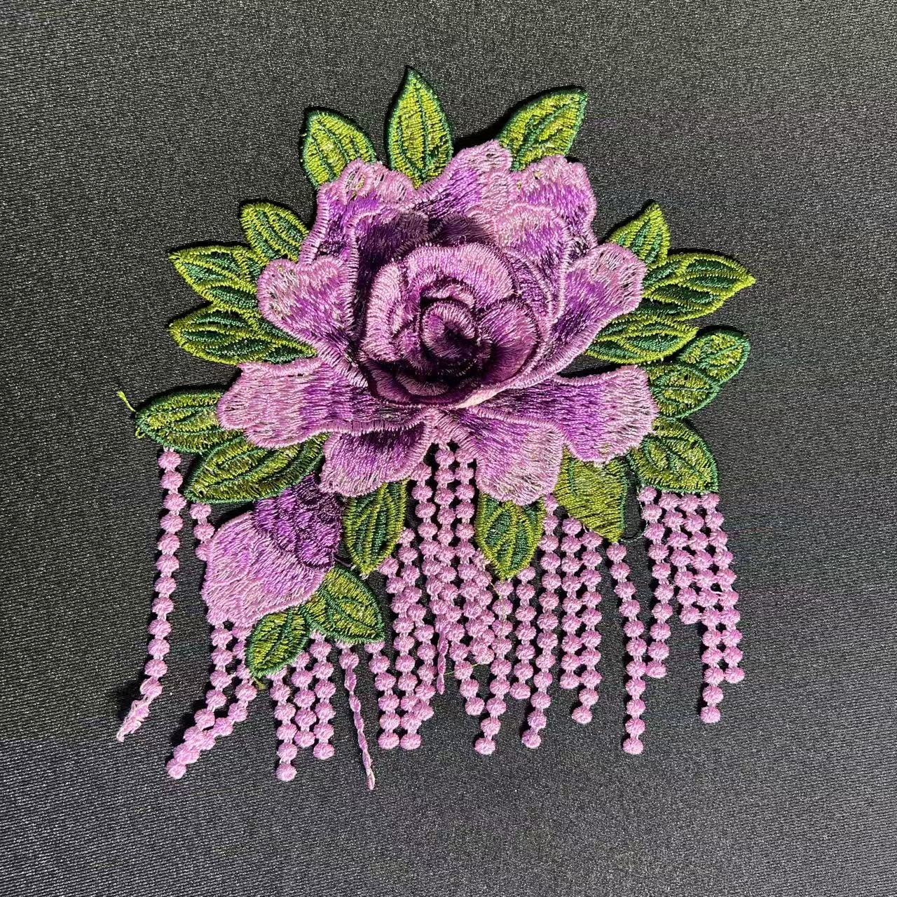 SUPERVALUECHOICE HCSEYB00070 Floral Embroidered Fabric Patches