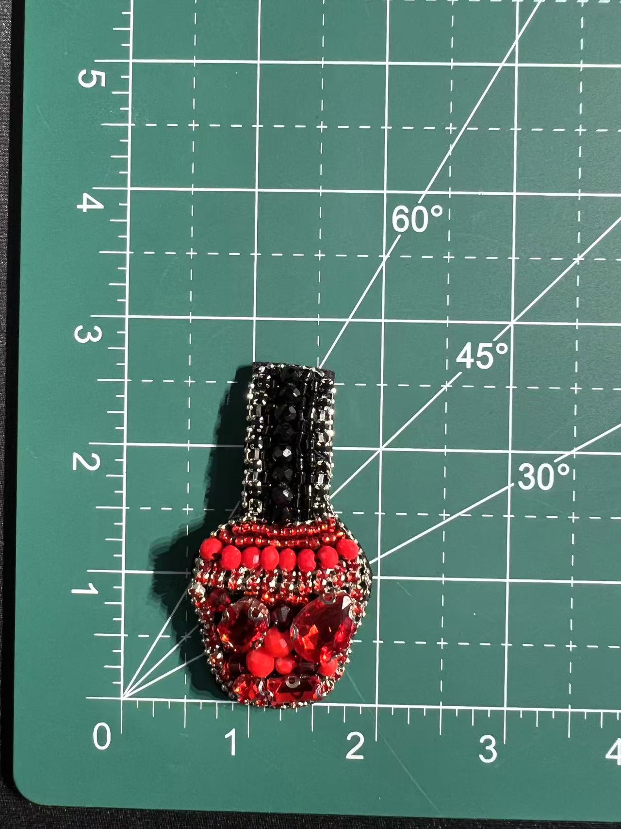 SUPERVALUECHOICE HCSEYD00022 Rhinestone Patch Perfume Wine Glass Hat Motif Sew On Clothing Applique