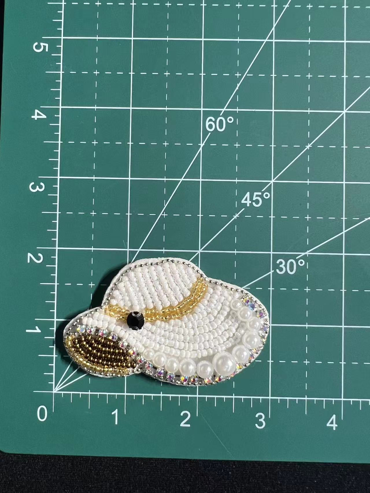 SUPERVALUECHOICE HCSEYD00022 Rhinestone Patch Perfume Wine Glass Hat Motif Sew On Clothing Applique