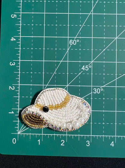 SUPERVALUECHOICE HCSEYD00022 Rhinestone Patch Perfume Wine Glass Hat Motif Sew On Clothing Applique