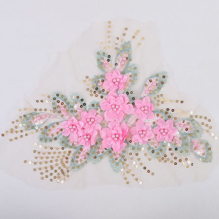 SUPERVALUECHOICE HCSEYB00125 Floral Embroidered Fabric Patches W:11.81''