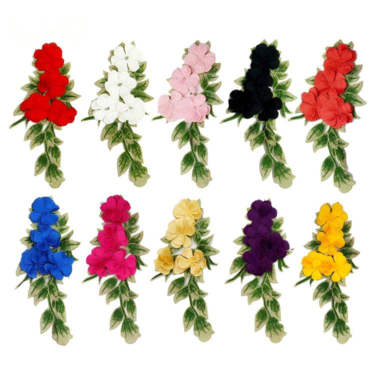 SUPERVALUECHOICE HCSEYB00069 Floral Embroidered Fabric Patches 3.93'' X 7.87''