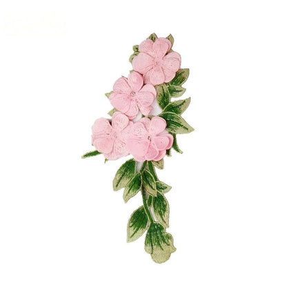 SUPERVALUECHOICE HCSEYB00069 Floral Embroidered Fabric Patches 3.93'' X 7.87''