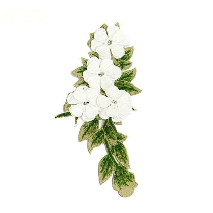 SUPERVALUECHOICE HCSEYB00069 Floral Embroidered Fabric Patches 3.93'' X 7.87''