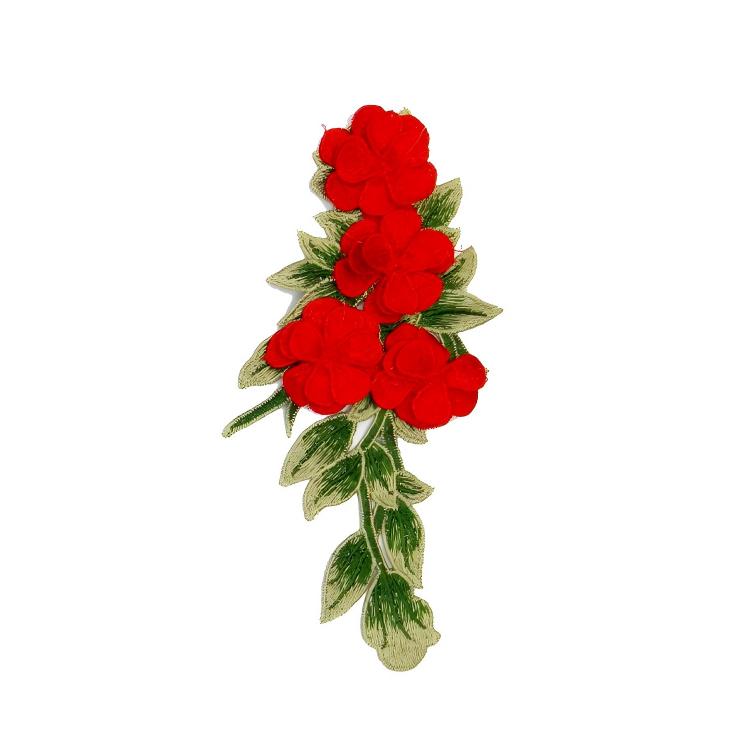 SUPERVALUECHOICE HCSEYB00069 Floral Embroidered Fabric Patches 3.93'' X 7.87''