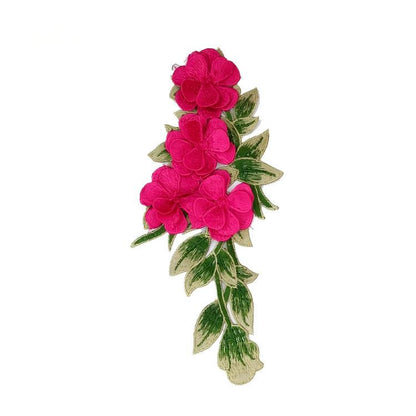 SUPERVALUECHOICE HCSEYB00069 Floral Embroidered Fabric Patches 3.93'' X 7.87''
