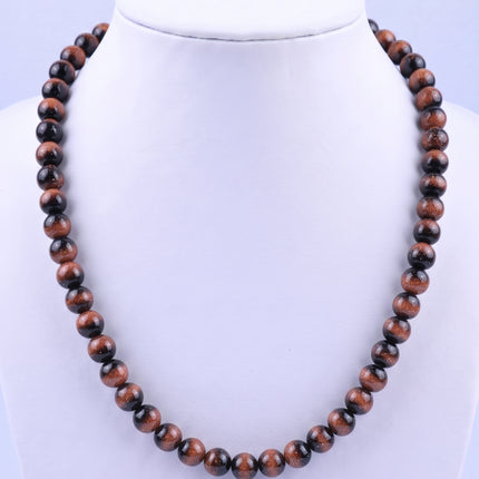 SUPERVALUECHOICE HCSEN00003 0.31 Inch Round Cat Eye Bead Single Strand Necklace 16&18 Inch With 6 Inch Extender 15 Colors Collarbone Beaded Chain Jewelry For Women