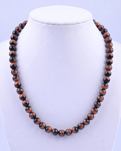 SUPERVALUECHOICE HCSEN00003 0.31 Inch Round Cat Eye Bead Single Strand Necklace 16 Inch With 6 Inch Extender 15 Colors Collarbone Beaded Chain Jewelry For Women