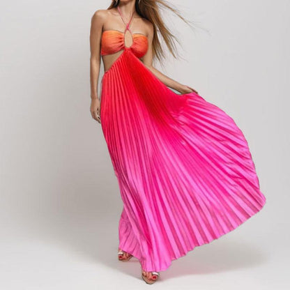 SVCD000084 Sexy and elegant long dress with a hollowed-out neckline