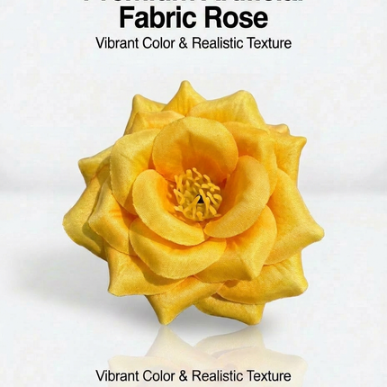 SUPERVALUECHOICE HCSERA00001 Premium Fabric Artificial Rose Flower , DIY Craft Rose Patches for Brooch Making, Clothing, Hat & Hair Accessory Decoration