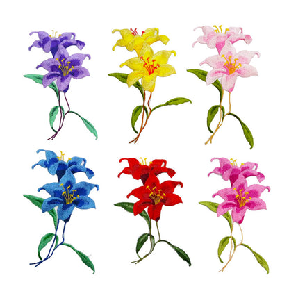 SUPERVALUECHOICE HCSEYB00082 Floral Embroidered Fabric Patches5..9'' X 9.05''