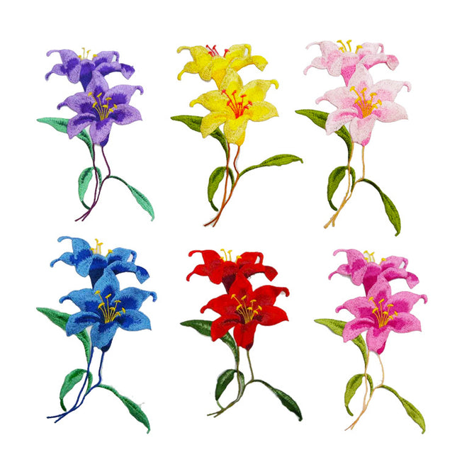 SUPERVALUECHOICE HCSEYB00090 Floral Embroidered Fabric Patches5..9'' X 9.05''