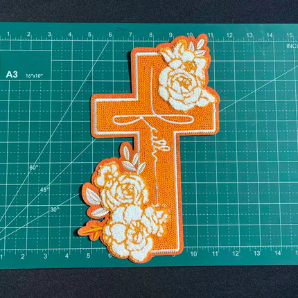 SUPERVALUECHOICE HCSEYH00002  Large Faith   Large size iron-on patches. 9in