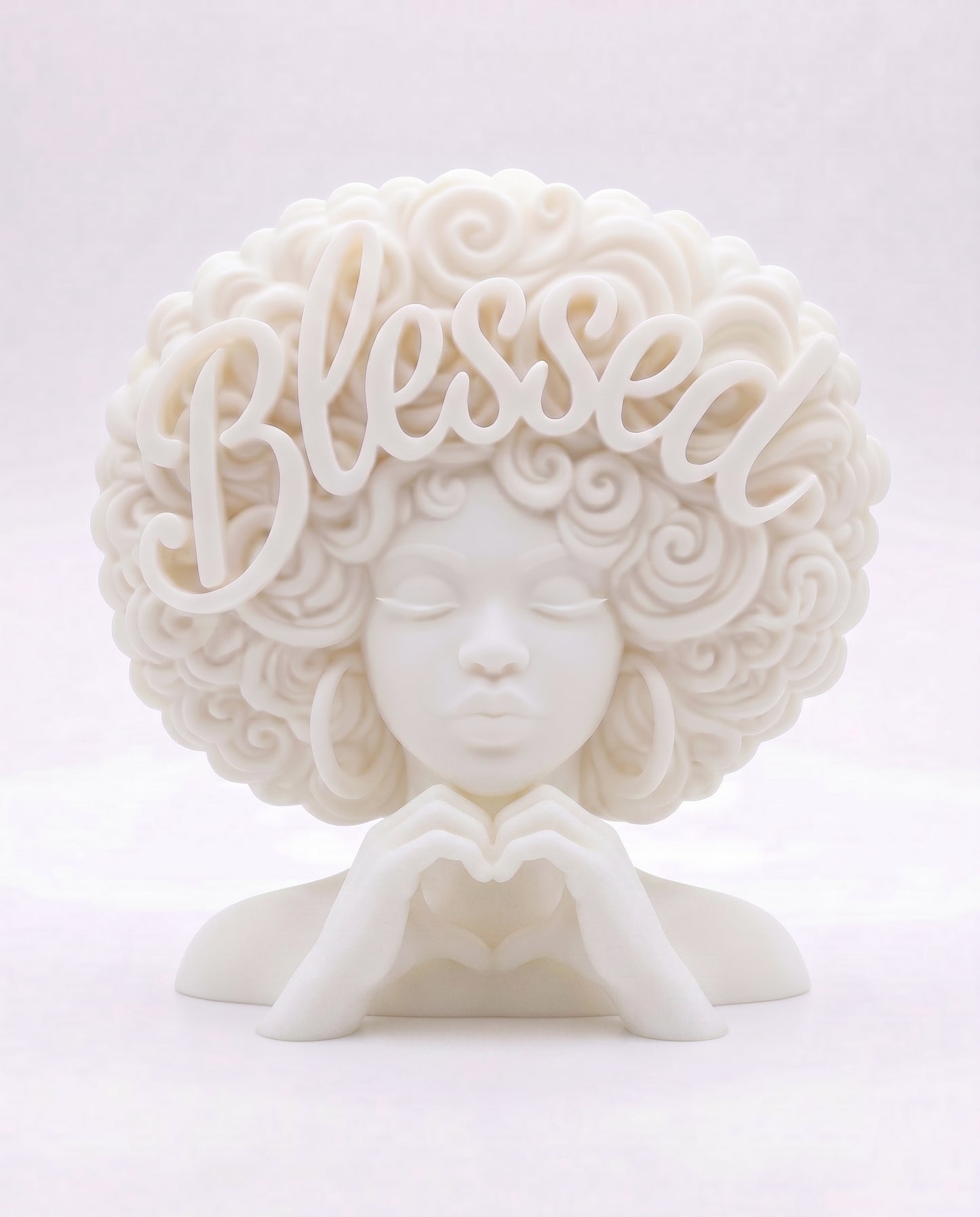 SUPERVALUECHOICE HCSEUA00083  Z-Paintable DIY Craft Unpainted Female Heart Hands 3D Resin Model Decor