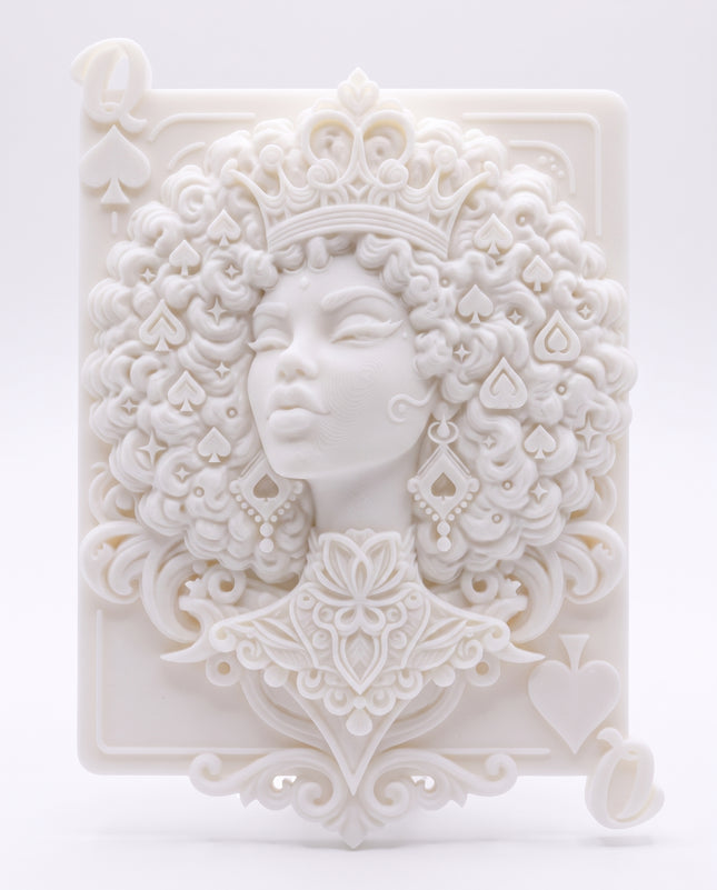 SUPERVALUECHOICE HCSEUA00168 Z-DIY Paintable 3D Resin Face Figurine | Blank Unpainted Craft for Custom Coloring & Decor