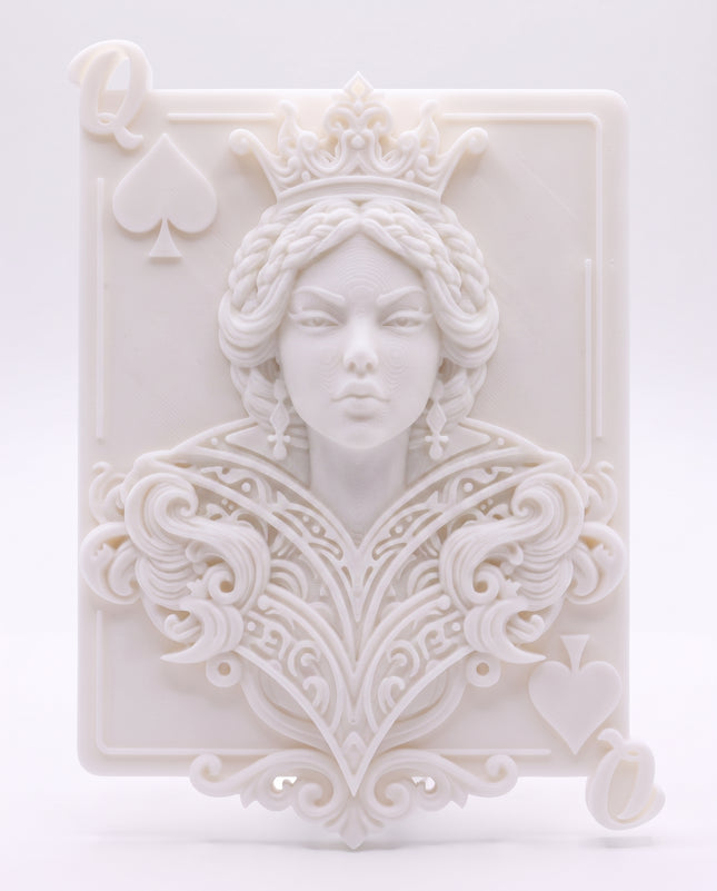 SUPERVALUECHOICE HCSEUA00158 Z-DIY Paintable 3D Resin Face Figurine | Blank Unpainted Craft for Custom Coloring & Decor