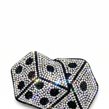 SUPERVALUECHOICE HCSESA00049 Crystal Dice Shape Keychain & Brooch