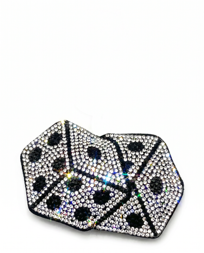 SUPERVALUECHOICE HCSESA00049 Crystal Dice Shape Keychain & Brooch