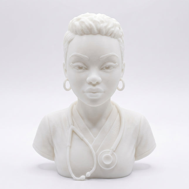 SUPERVALUECHOICE HCSEUA00054  Z- Paint Your Own Stethoscope Doctor Figure Resin Blank Customizable Sculpture Blanks for DIY Brooch Making