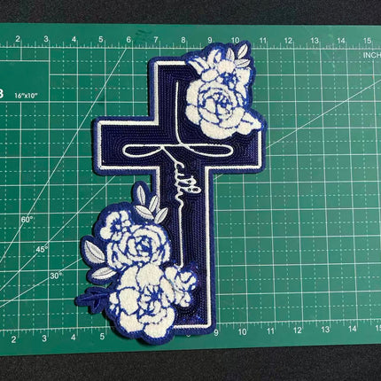 SUPERVALUECHOICE HCSEYH00002  Large Faith   Large size iron-on patches. 9in