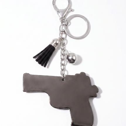 SUPERVALUECHOICE HCSESA00042 Rhinestone Gun Keychain & Brooch Sparkly Accessory