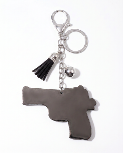 SUPERVALUECHOICE HCSESA00042 Rhinestone Gun Keychain & Brooch Sparkly Accessory