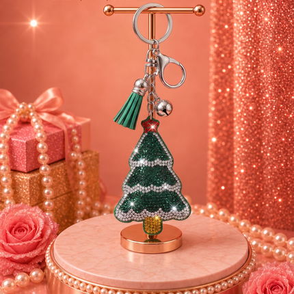 SUPERVALUECHOICE HCSESA00043 Crystal Christmas Series Keychain & Brooch