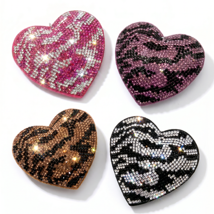 SUPERVALUECHOICE HCSESA00044 Sparkly Rhinestone Heart Bow Keychain Brooch