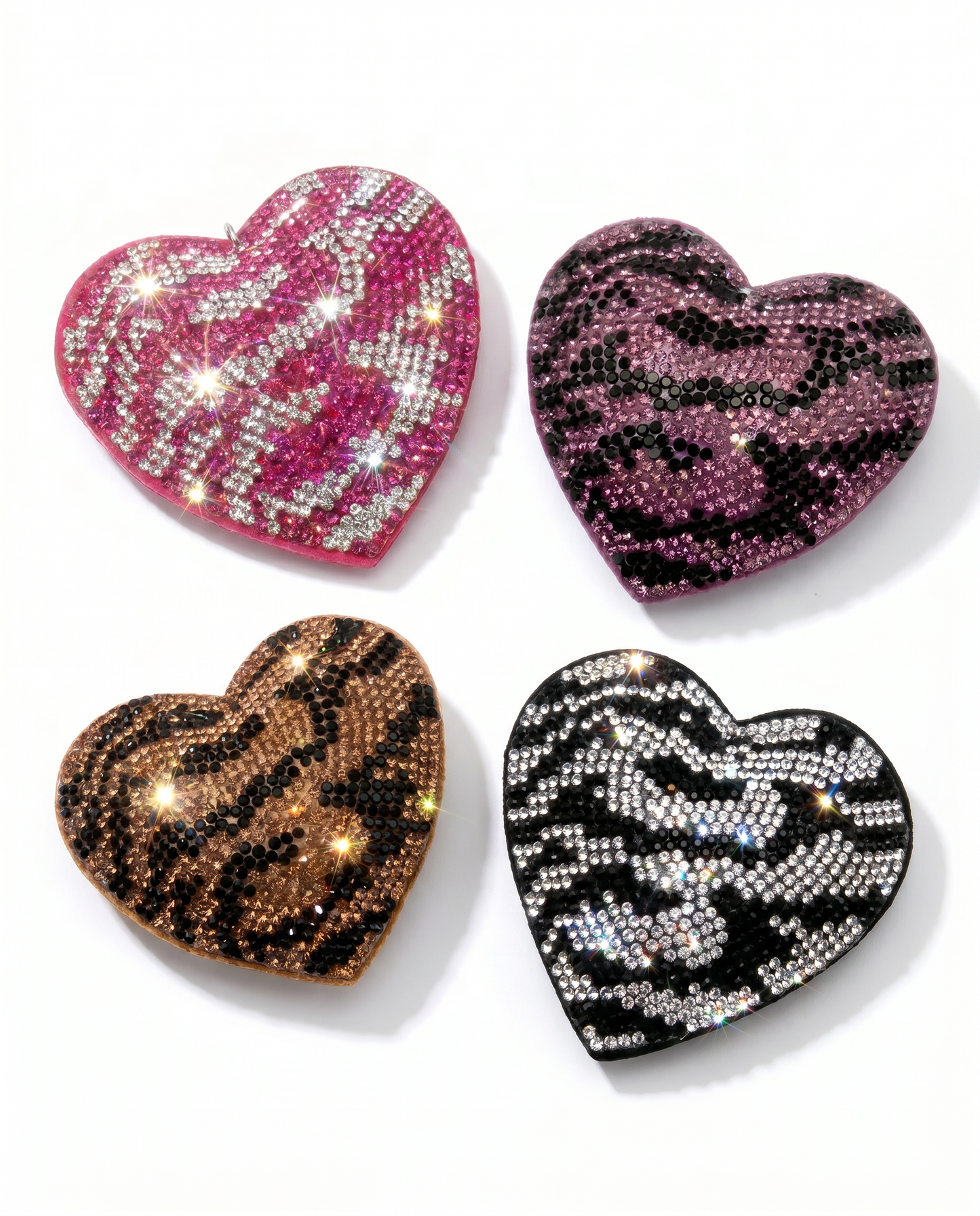 SUPERVALUECHOICE HCSESA00044 Sparkly Rhinestone Heart Bow Keychain Brooch