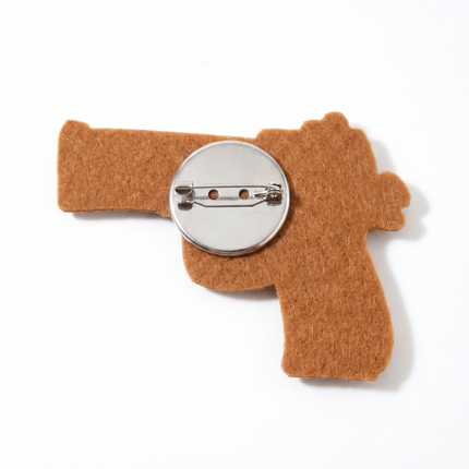 SUPERVALUECHOICE HCSESA00042 Rhinestone Gun Keychain & Brooch Sparkly Accessory