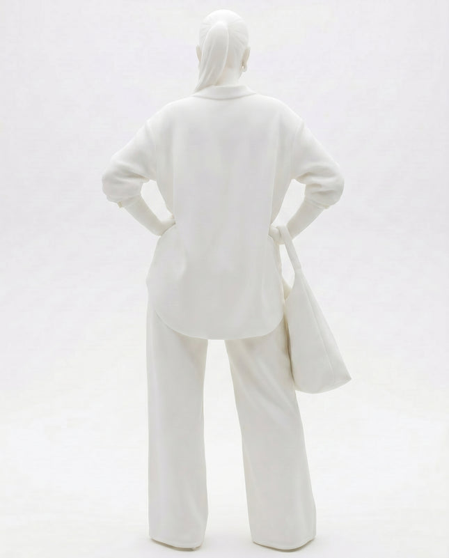 SUPERVALUECHOICE HCSEUA00036 Y-Customizable Unpainted Sunglasses Ponytail Woman With Tote Bag Figurine Base, DIY Handcraft Supplies for Keychains Brooches 3" × 1.2" × 1"